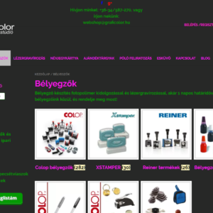 Webshop, webáruház készítés referenciák - Graficolor.hu
